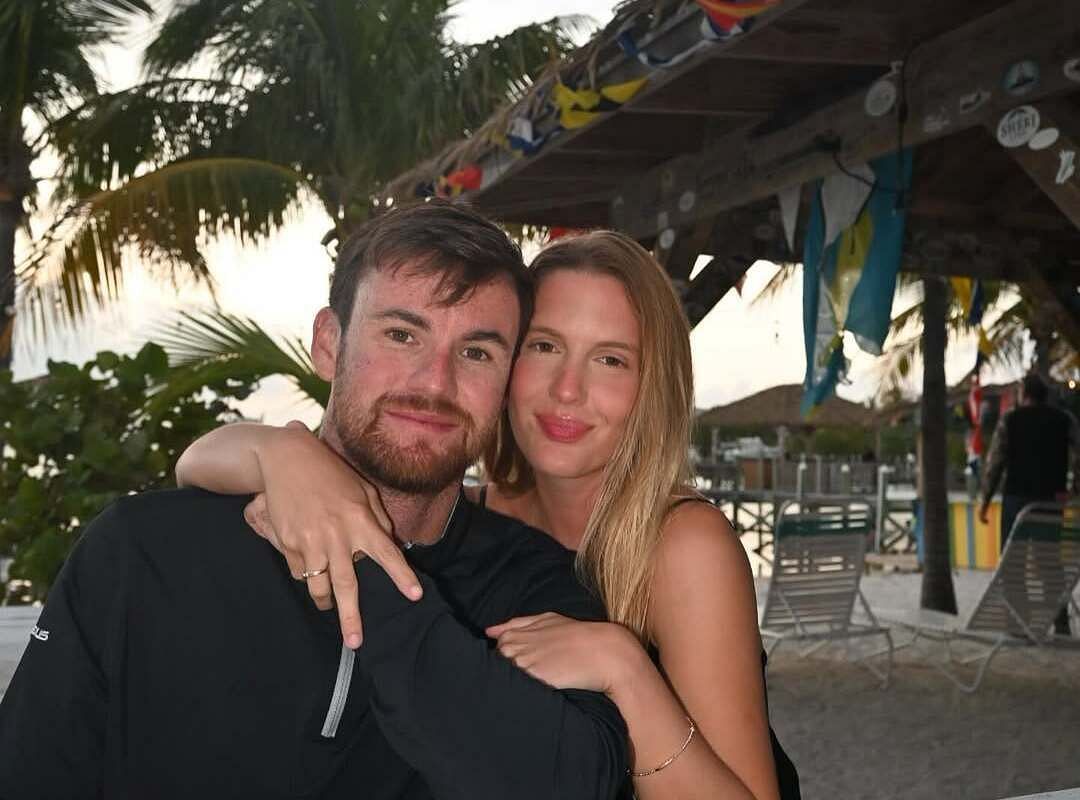 Kyle Kirkwood with his girlfriend
